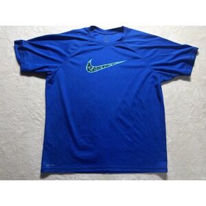 Nike Dri Fit Retro Swoosh T Shirt Short Sleeve Athletic Men's Size XXL